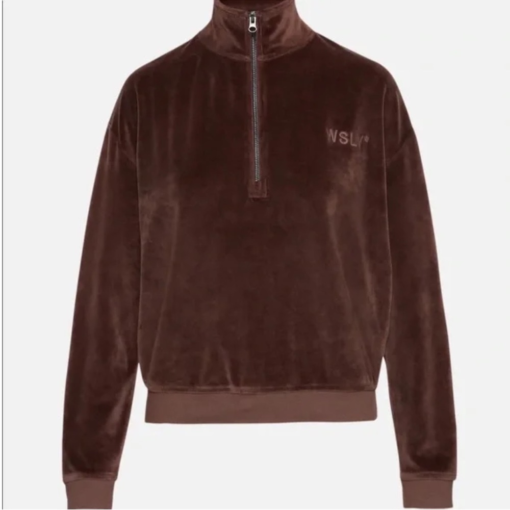 Bandier WSLY Ecosoft Velour Sweatshirt